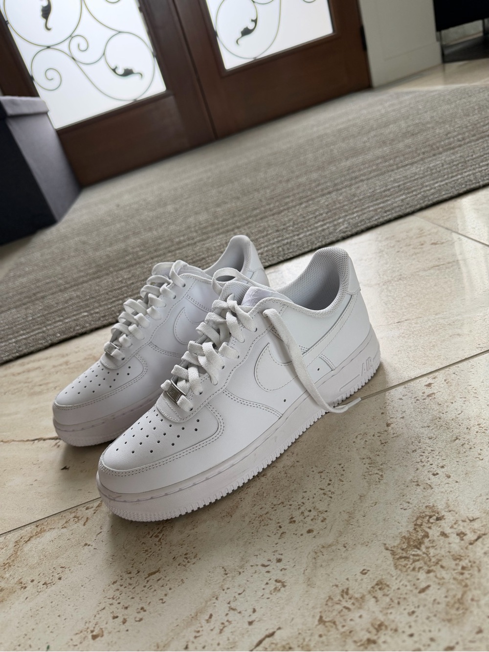 Nike White Low-Top Leather Sneakers